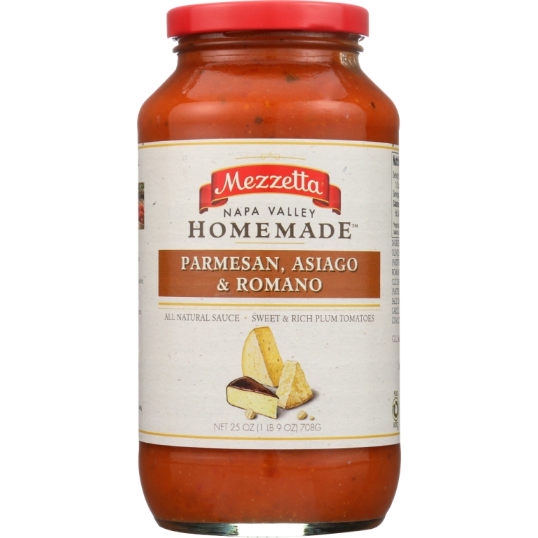 Napa Valley Homemade Parmesan, Asiago & Romano Sauce, 25 oz