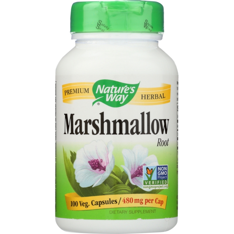 Marshmallow Root 480 mg, 100 Veg Capsules