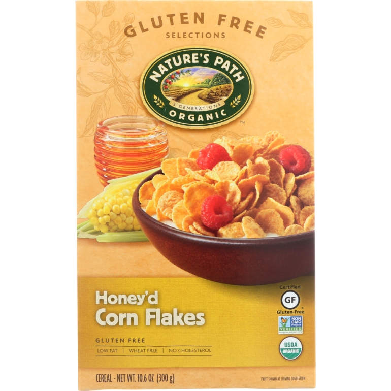 Organic Honey'D Corn Flakes Cereal, 10.6 oz