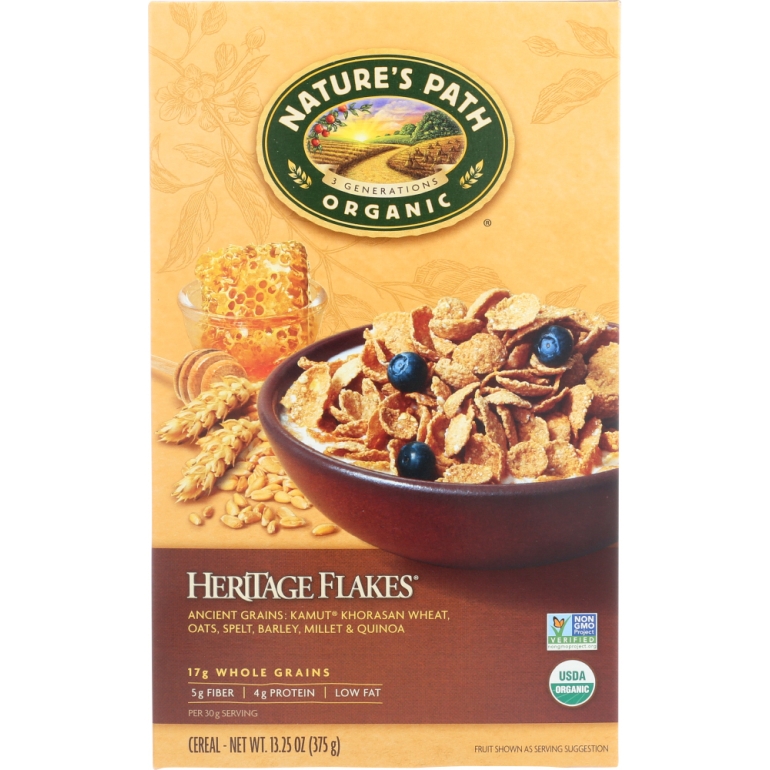 Organic Heritage Flakes Cereal Whole Grain, 13.25 oz