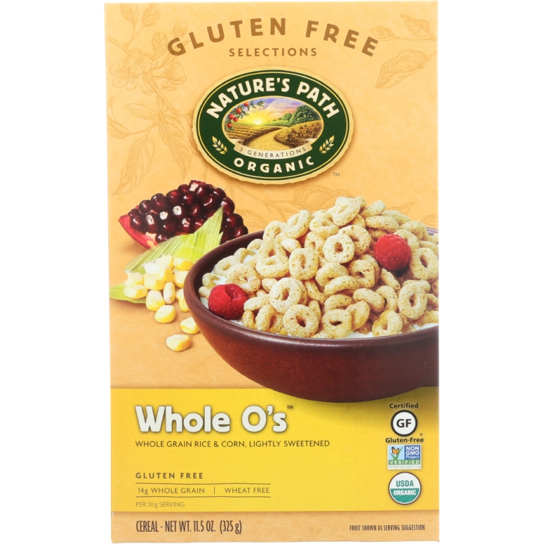 Organic Whole O’s Cereal Gluten Free, 11.5 oz