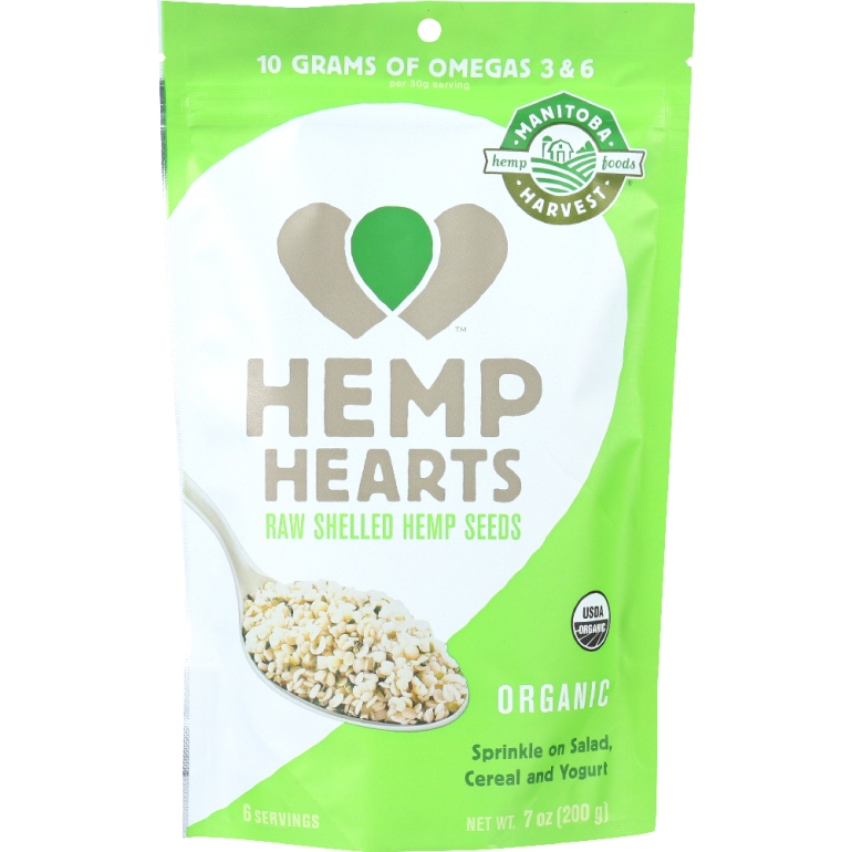 Organic Hemp Hearts, 7 oz