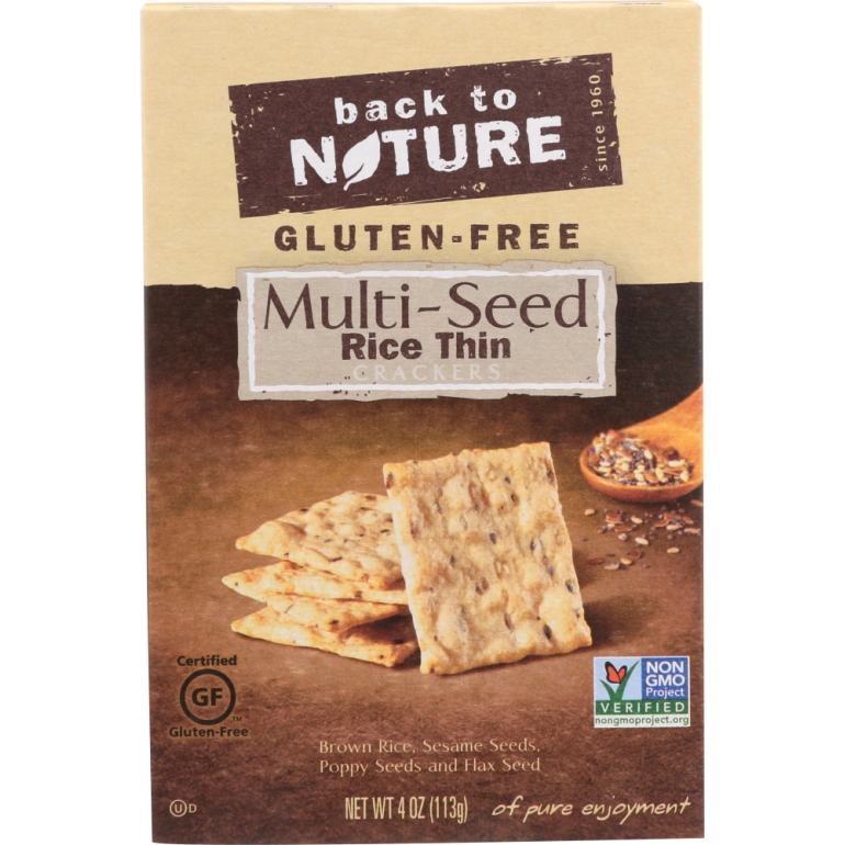 Gluten Free Rice Thins Multi-seed, 4 oz