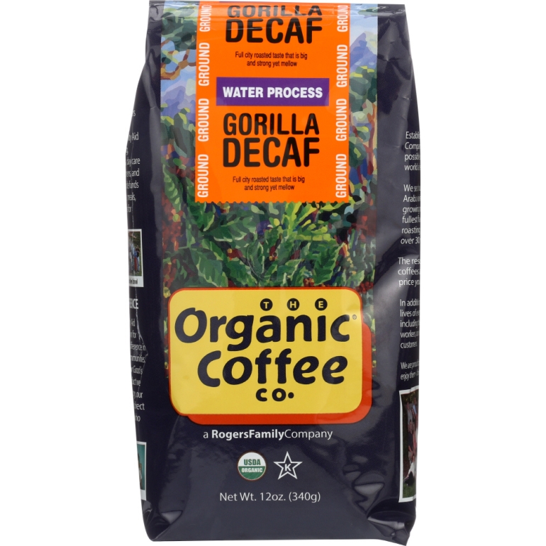 Ground Coffee Gorilla Decaf, 12 oz