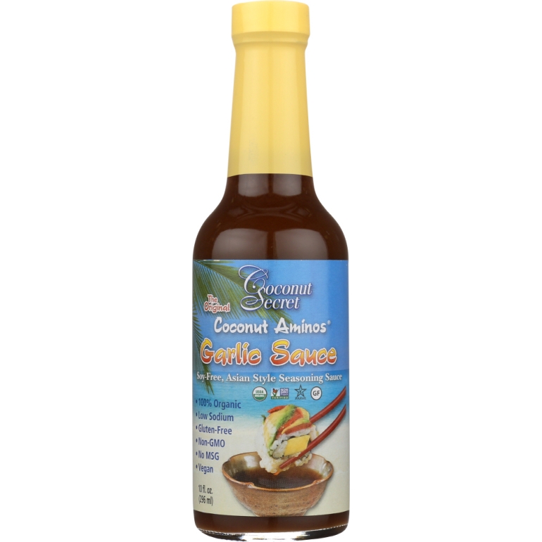 The Original Coconut Aminos Sauce Garlic, 10 oz