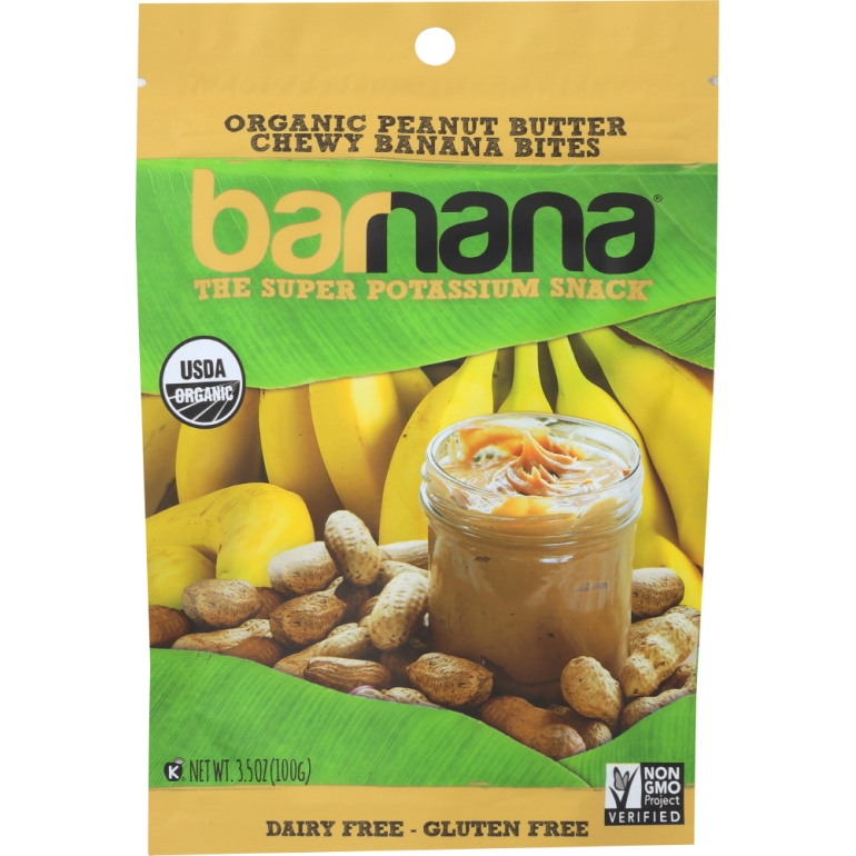 Organic Peanut Butter Chewy Banana Bites, 3.5 oz