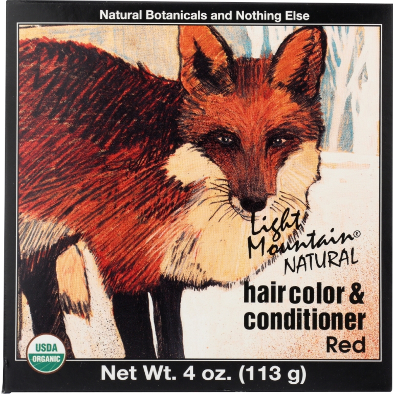 Organic Natural Hair Color & Conditioner Red, 4 Oz