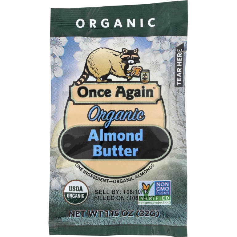 Creamy Almond Butter Organic Squeeze Pack, 1.15 Oz