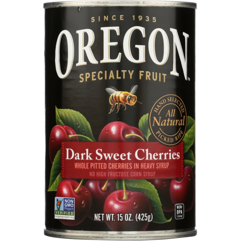 Pitted Dark Sweet Cherries In Heavy Syrup, 15 oz