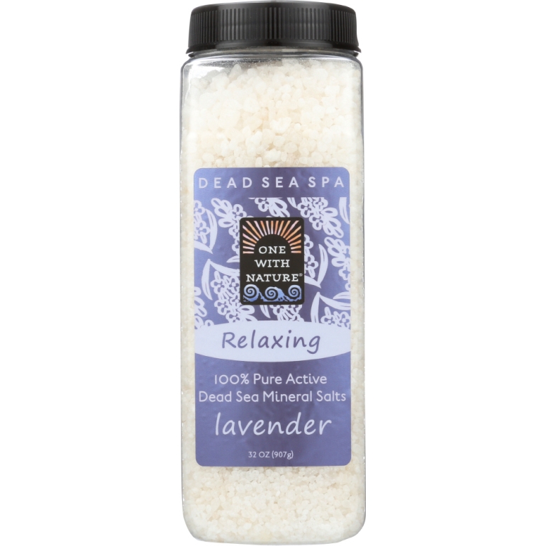 Relaxing Lavender Dead Sea Mineral Bath Salt, 32 oz