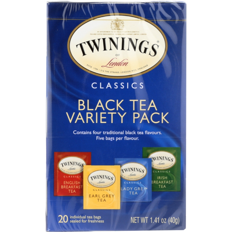 Black Tea Variety Pack 20 Tea Bags, 1.41 oz
