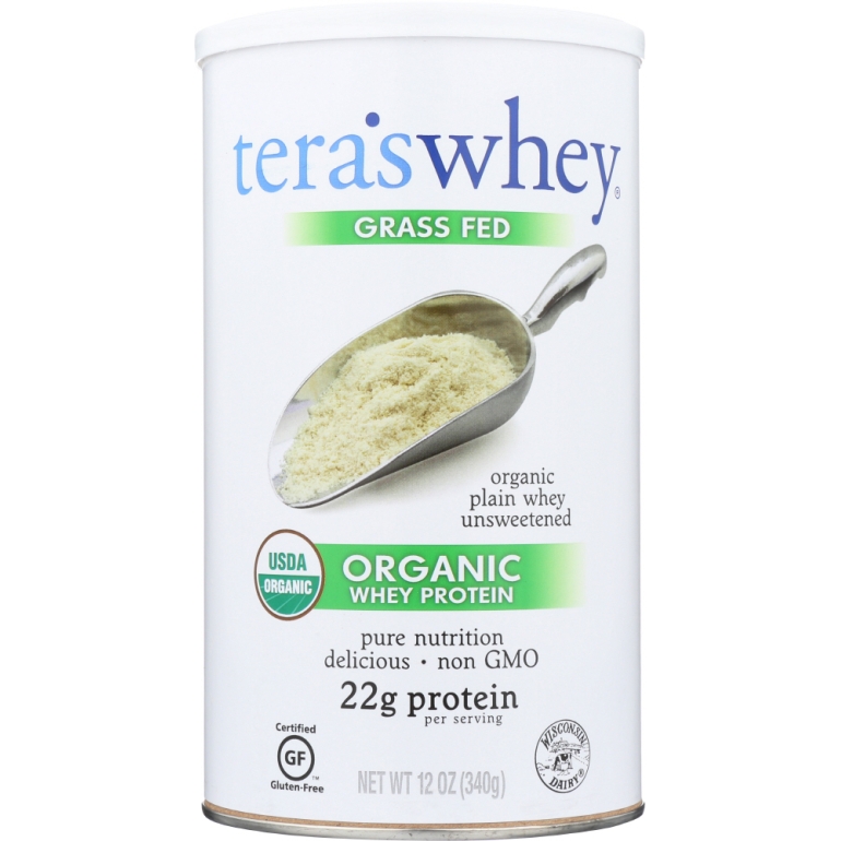 Organic Whey Protein Plain Unsweetened, 12 oz