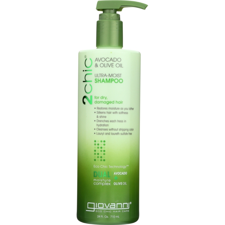 2Chic Avocado & Olive Oil Ultra-Moist Shampoo, 24 oz