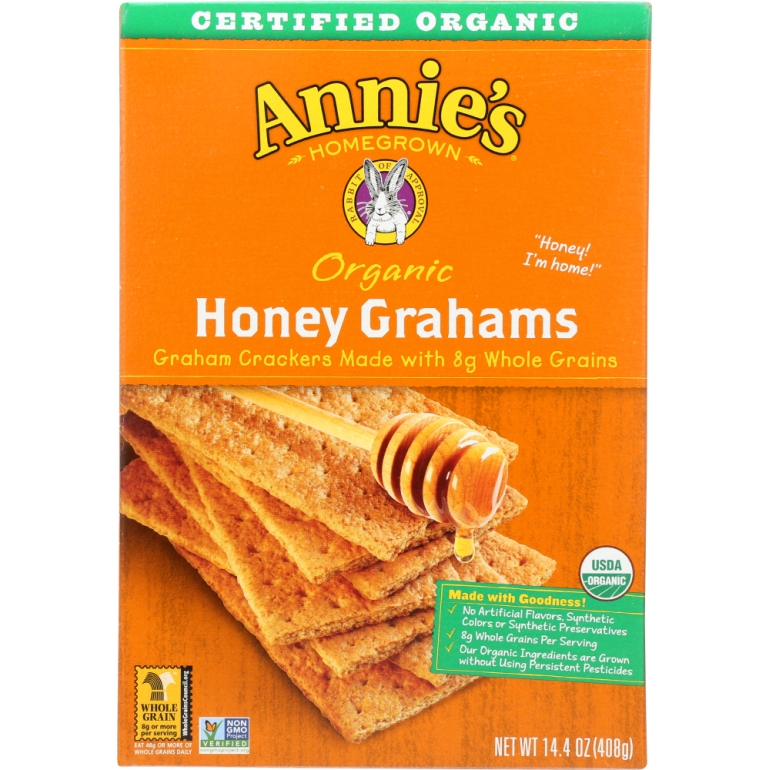Organic Graham Crackers Honey, 14.4 oz