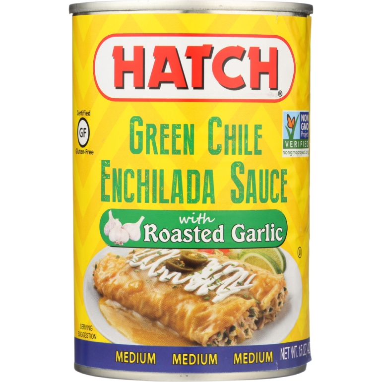 Green Chile Enchilada Sauce with Roasted Garlic, 14 oz