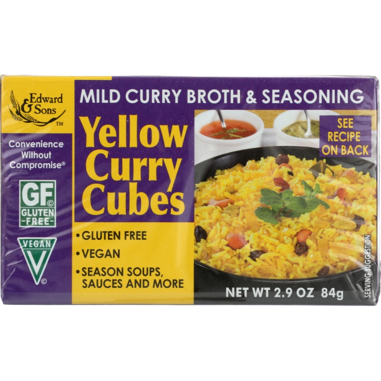 Yellow Curry Bouillon Cubes, 2.9 oz