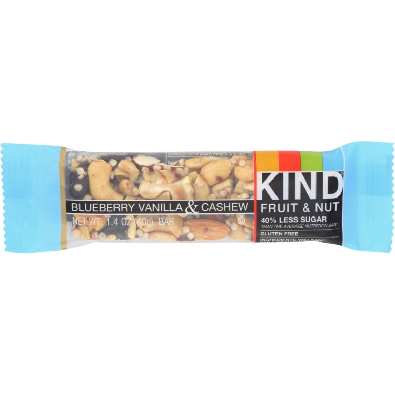 Fruit and Nut Blueberry Vanilla and Cashew Bar, 1.4 oz