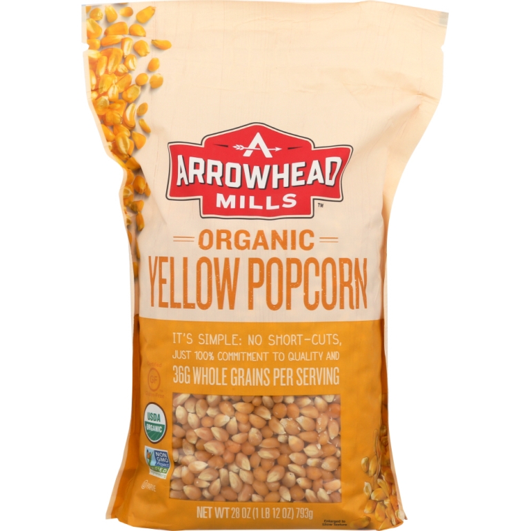 Organic Yellow Popcorn, 28 oz