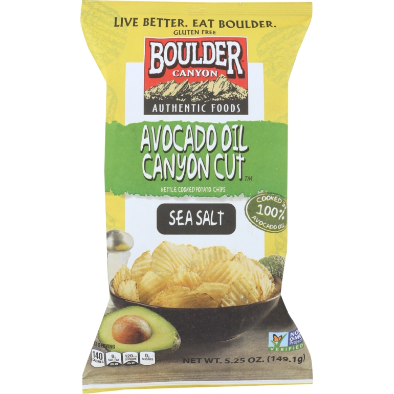 Avocado Oil Canyon Cut Potato Chips Sea Salt, 5.25 oz