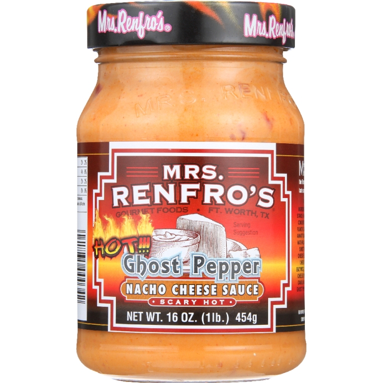 Ghost Pepper Nacho Cheese Sauce Scary Hot, 16 oz