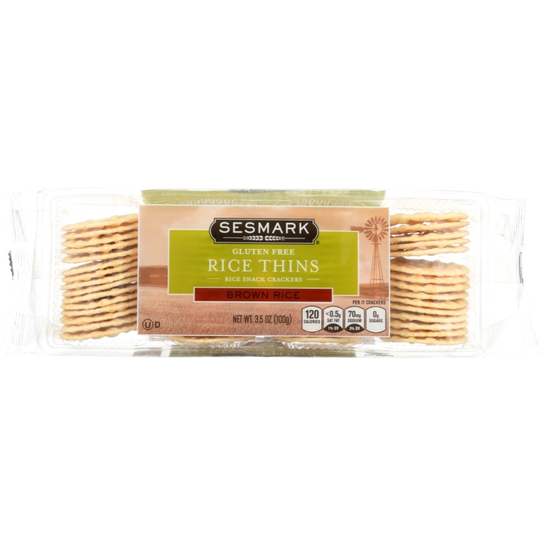 Gluten Free Rice Thins Brown Rice, 3.5 oz