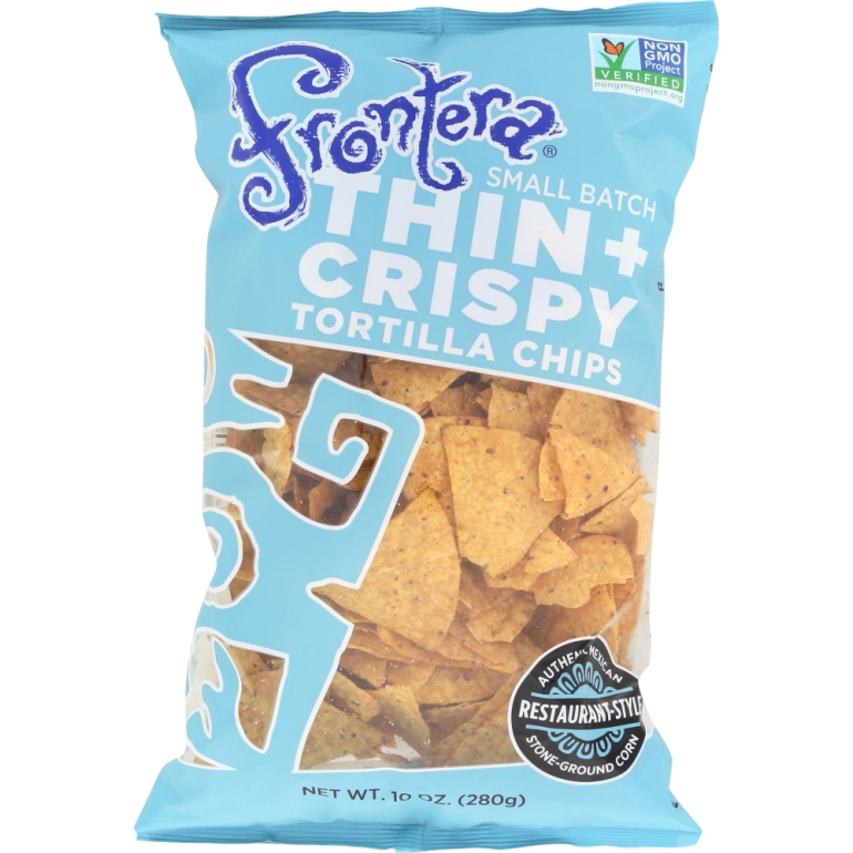 Thin and Crispy Stone-Ground Tortilla Chips, 10 oz