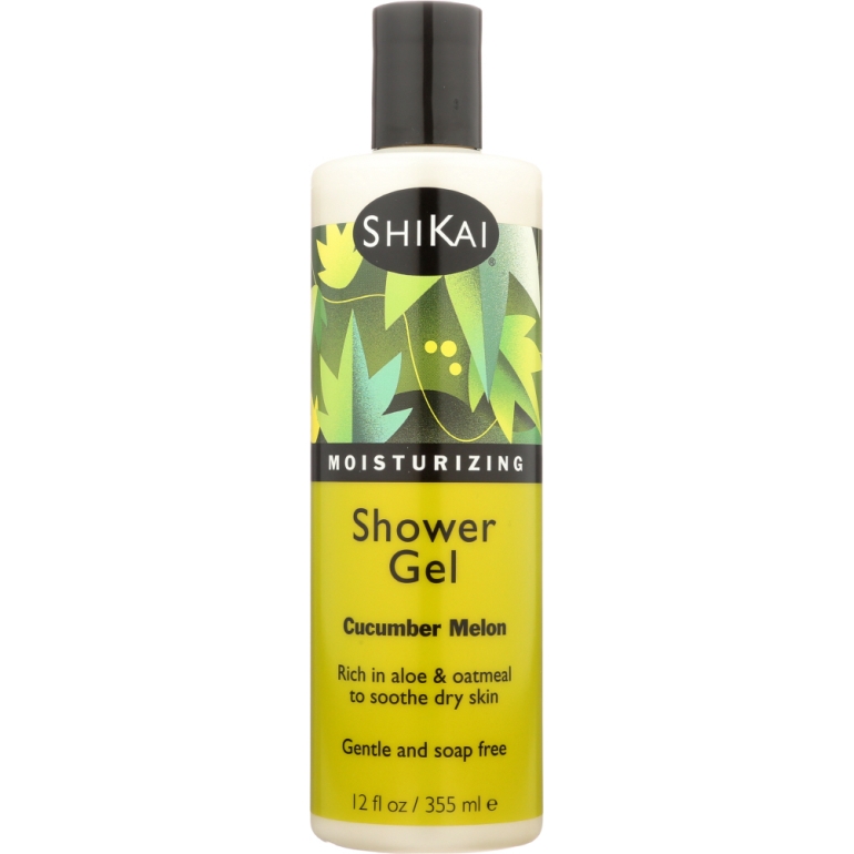 All Natural Moisturizing Shower Gel Cucumber Melon, 12 oz