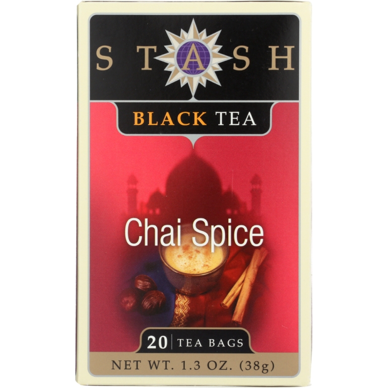 Black Tea Chai Spice 20 Tea Bags, 1.3 oz