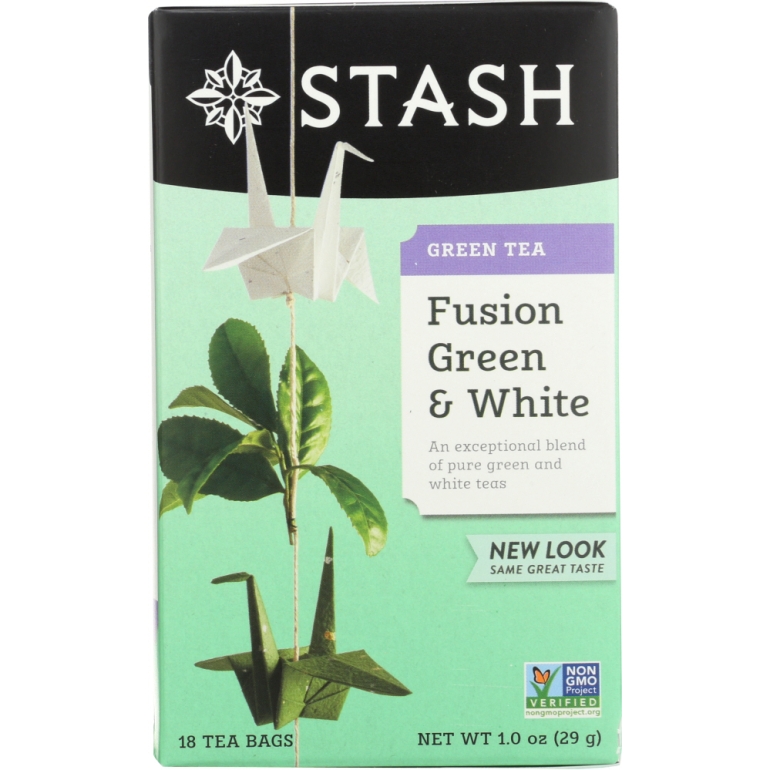 Fusion Green & White Tea 18 Tea Bags, 1 oz