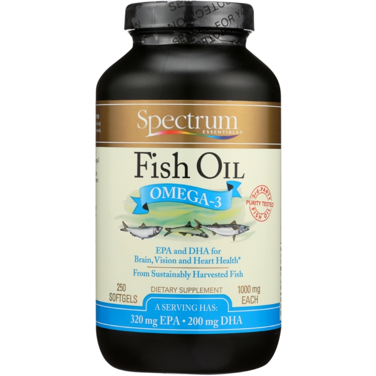 Fish Oil Omega-3 1000 mg, 250 Softgels