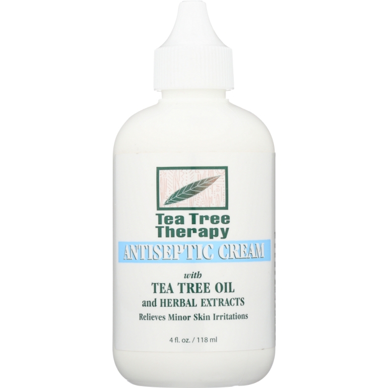 Antiseptic Cream with Tea Tree Oil and Herbal Extracts, 4 oz