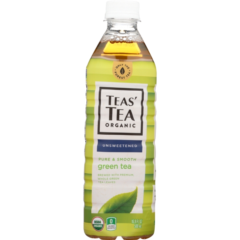 Organic Pure Green Tea Unsweetened, 16.9 oz