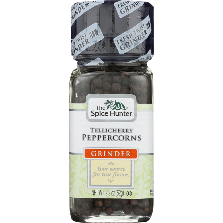 Tellicherry Peppercorns Grinder, 2.2 oz