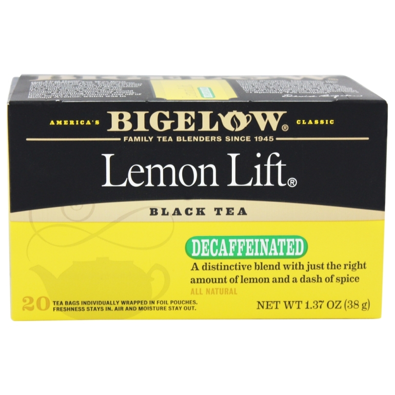 Lemon Lift Black Tea Decaffeinated, 20 Tea Bags, 1.37 oz