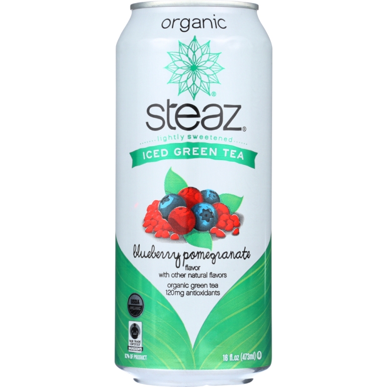 Organic Iced Green Tea Blueberry Pomegranate, 16 oz