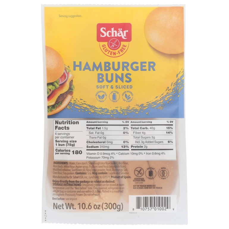 Buns Hamburger, 10.6 OZ