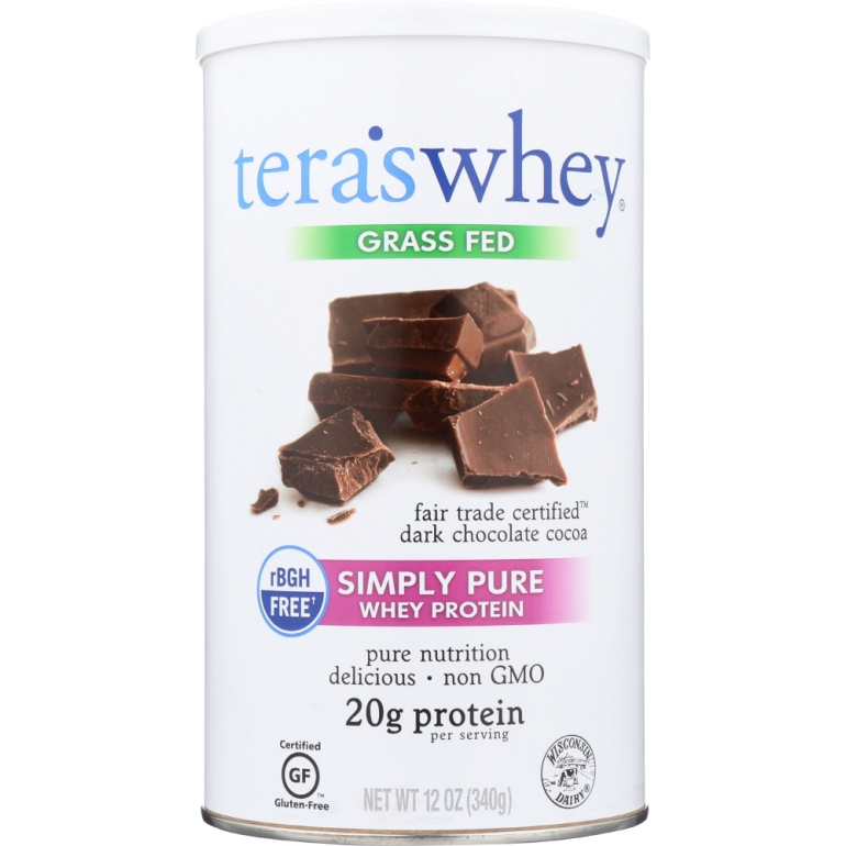 rBGH Free Whey Protein Fair Trade Dark Chocolate, 12 oz