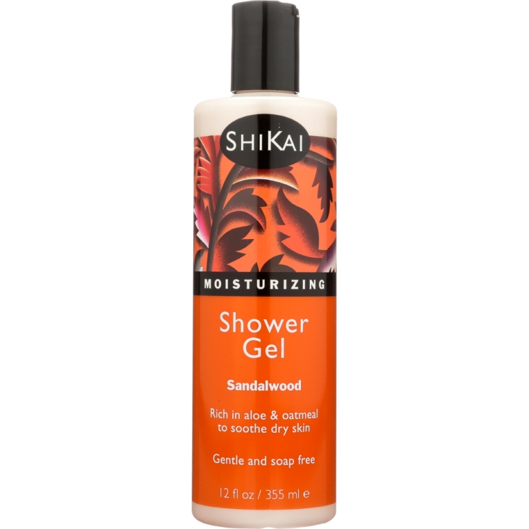 All Natural Moisturizing Shower Gel Sandalwood, 12 Oz