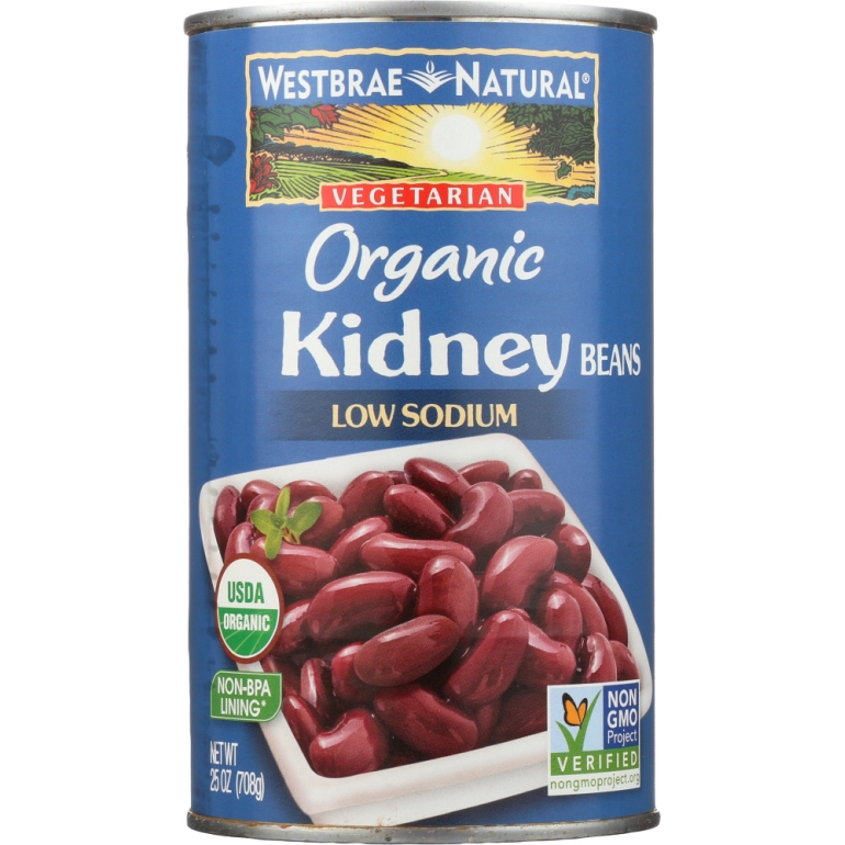 Natural Vegetarian Organic Kidney Beans, 25 Oz