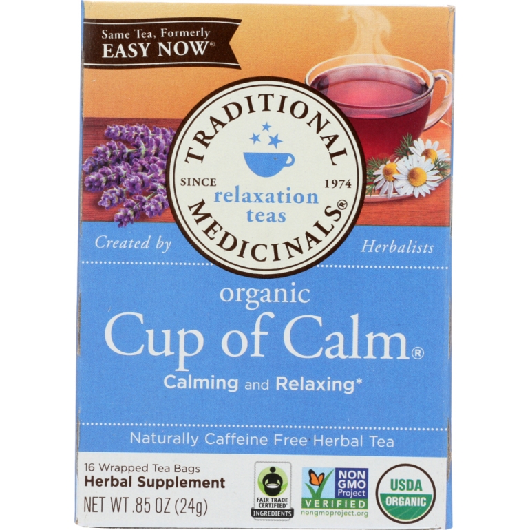 Organic Cup of Calm Caffeine Free Herbal Tea 16 Tea Bags, 0.85 oz