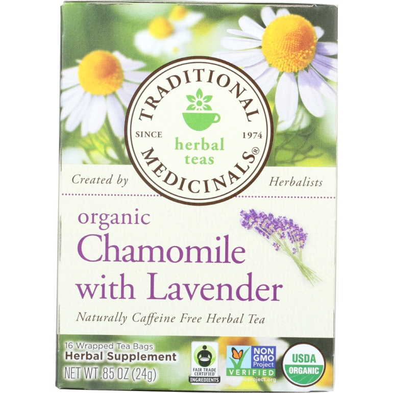 Organic Chamomile with Lavender Herbal Tea 16 Tea Bags, 0.85 oz