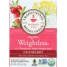 Organic Weightless Cranberry Herbal Tea 16 tea bags, 0.85 oz