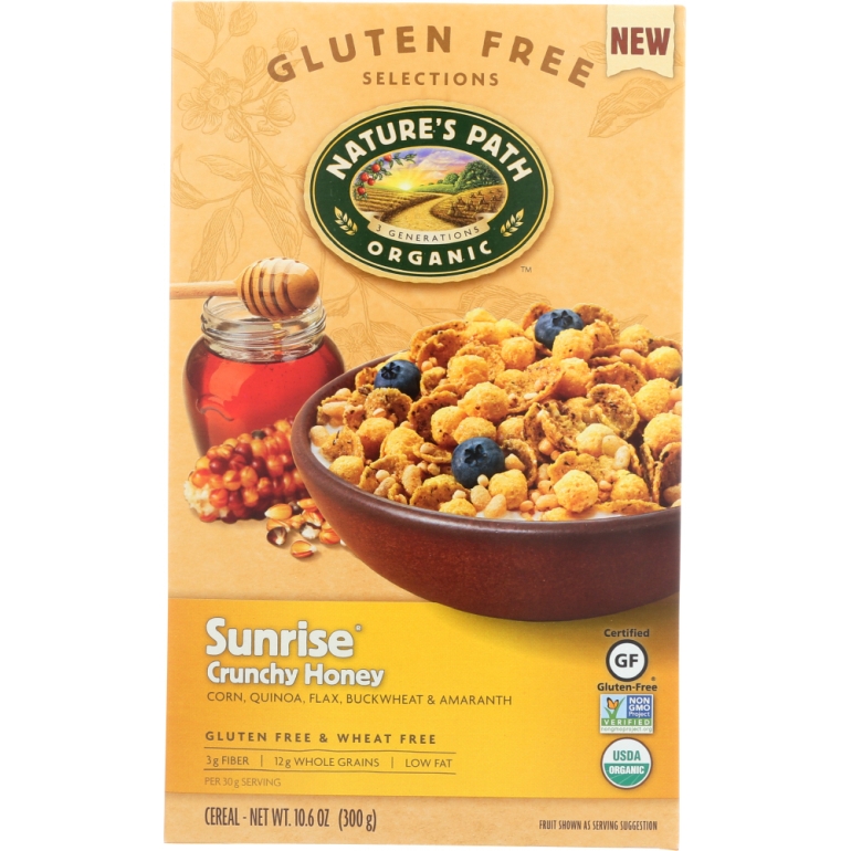 Organic Sunrise Crunchy Honey Cereal, 10.6 oz