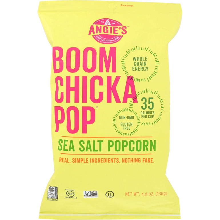 Artisan Treats Boomchickapop Popcorn Sea Salt, 4.8 oz