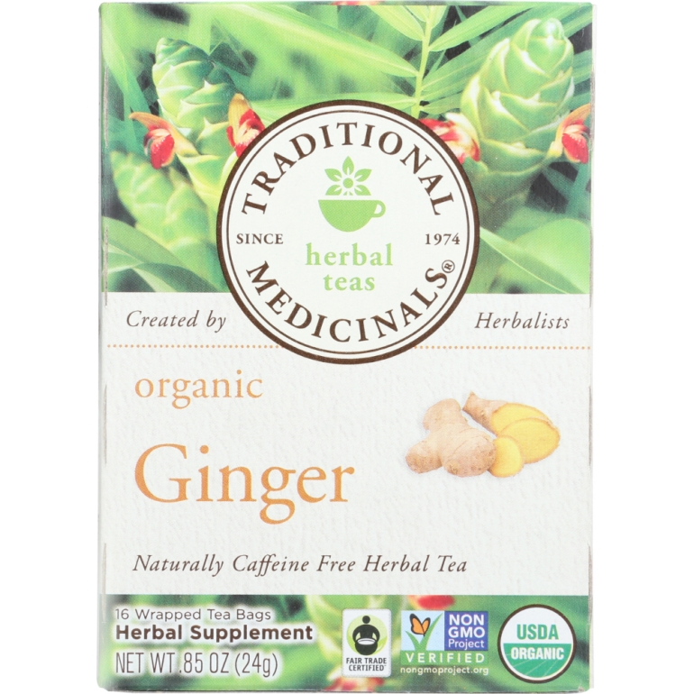 Organic Ginger Herbal Tea 16 Tea Bags, 0.85 oz