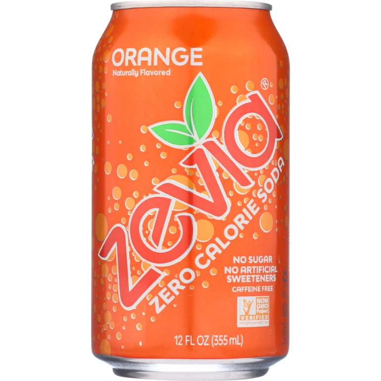 All Natural Zero Calorie Soda Orange 6-12 fl oz, 72 fl oz