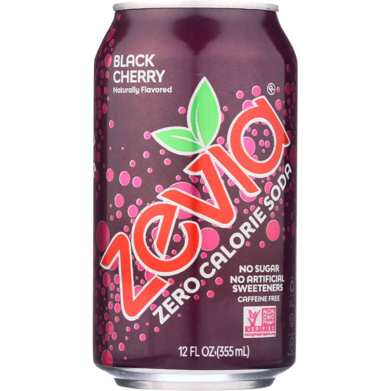 All Natural Zero Calorie Soda Black Cherry 6-12 fl oz, 72 fl oz