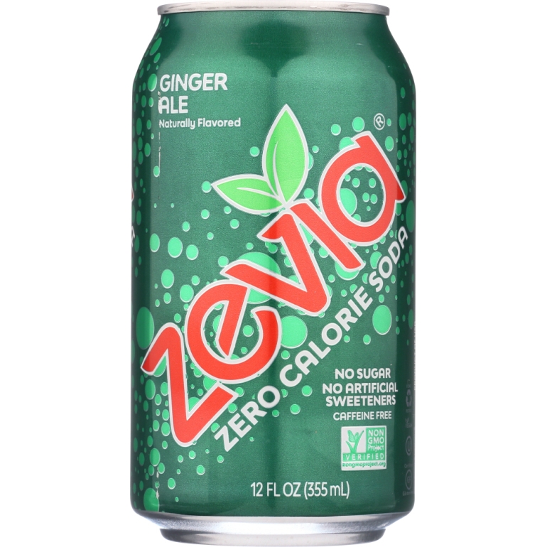 All Natural Zero Calorie Soda Ginger Ale 6-12 fl oz, 72 fl oz