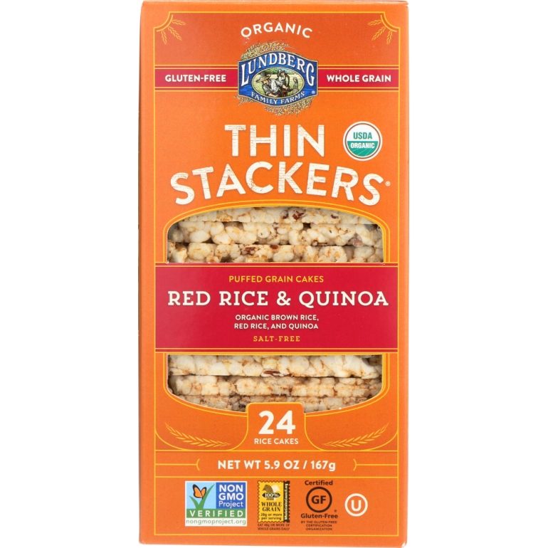 Rice Cakes Thin Stackers Red Rice & Quinoa, 5.9 oz