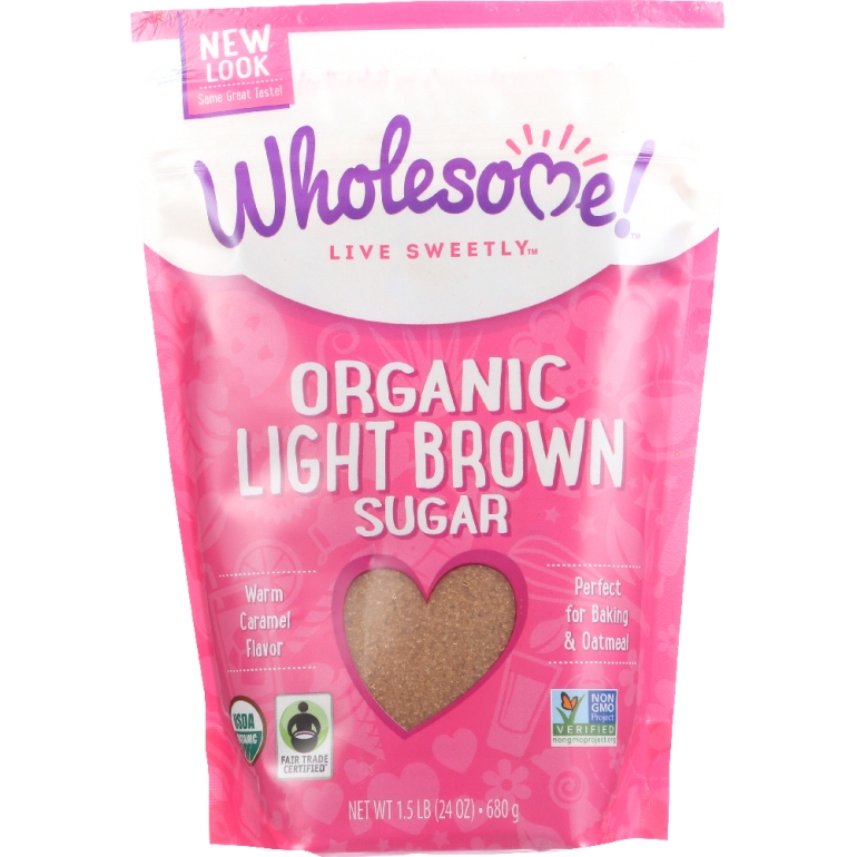 Organic Light Brown Sugar, 24 oz